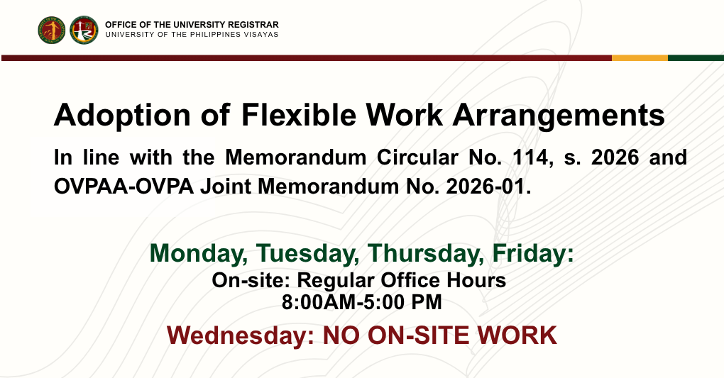 Public Advisory: Adoption of Flexible Work Arrangement 